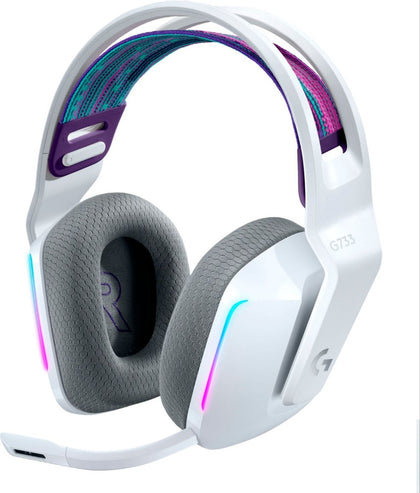 Official Logitech - G733 LIGHTSPEED Wireless DTS Headphone:X v2.0 Over-the-Ear Gaming Headset for PC and PlayStation - White