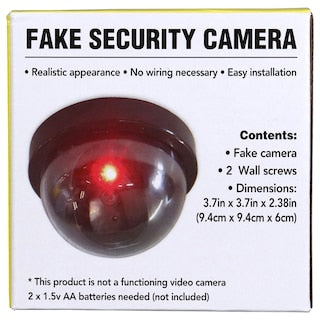 Fake Security Camera, 3.7x3.7x2.38 in