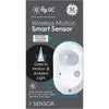 C by GE Wire-Free Motion Smart Sensor, Battery Powered Motion Sensor, Bluetooth, Ambient Light Detection, White, 1-Pack