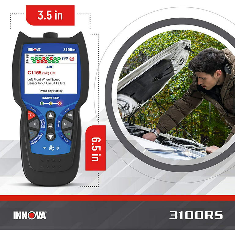INNOVA 3100RS FixAssist Bluetooth Code Reader Vehicle Diagnostic Scanner