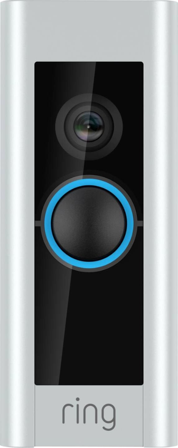 Official Ring - Video Doorbell Pro Smart Wi-Fi - Wired - Satin Nickel
