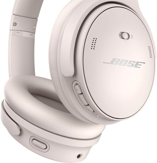 Official Bose - QuietComfort 45 Wireless Noise Cancelling Over-the-Ear Headphones - White Smoke