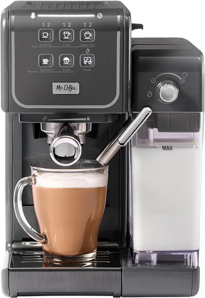 Official Mr. Coffee One-Touch CoffeeHouse+ Espresso, Cappuccino & Latte Maker