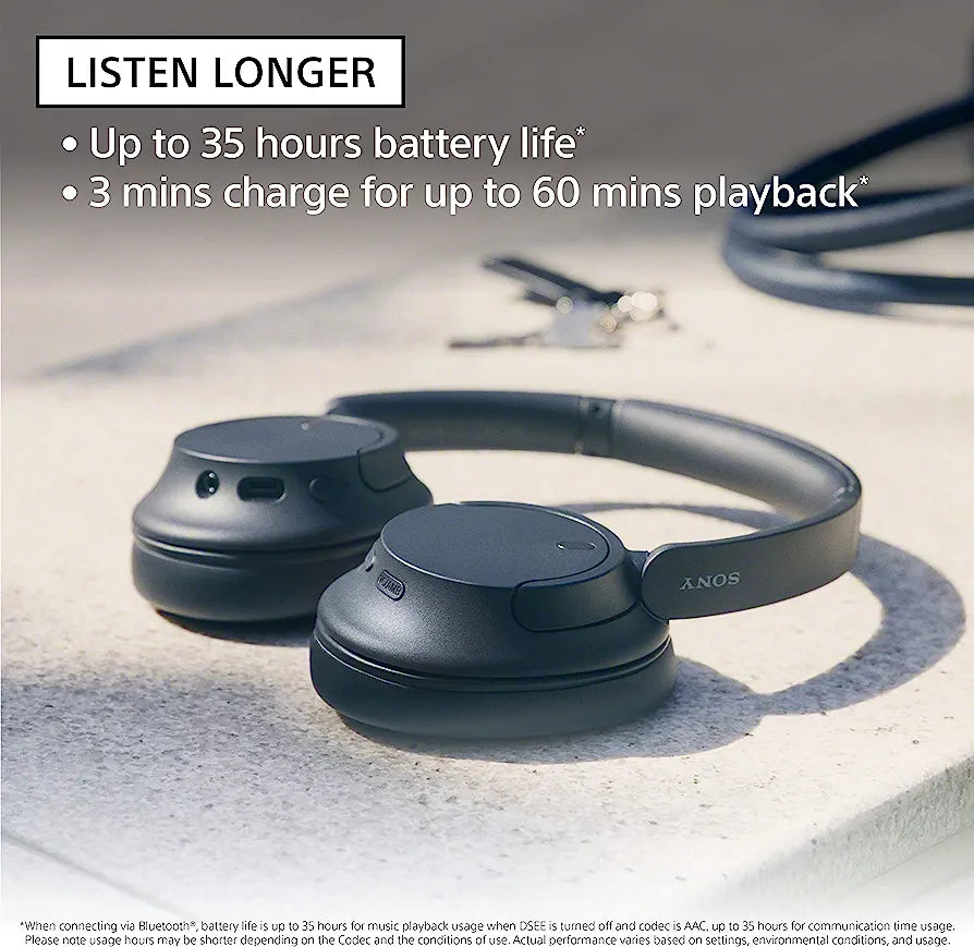 Official Sony WH-CH720N Noise Canceling Wireless Headphones Bluetooth Over The Ear Headset with Microphone