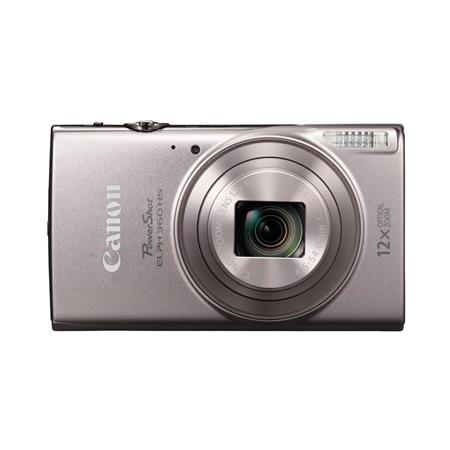 Official Canon Silver PowerShot Elph 360 HS Digital Camera