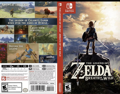 Official Nintendo Switch The Legend of Zelda Breath of the Wild Case