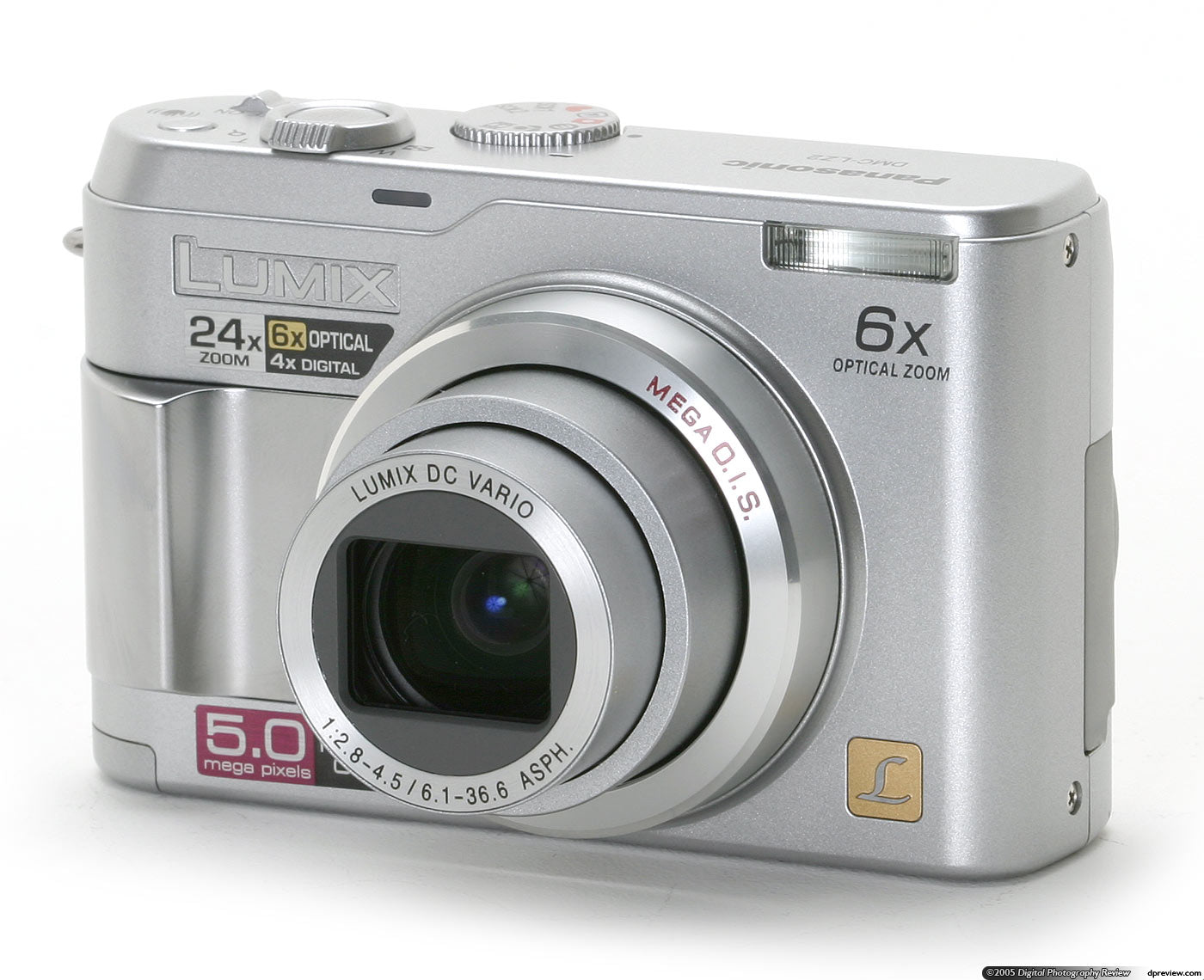 Panasonic Lumix Dmc-lz2 5.0MP Digital Camera - Silver