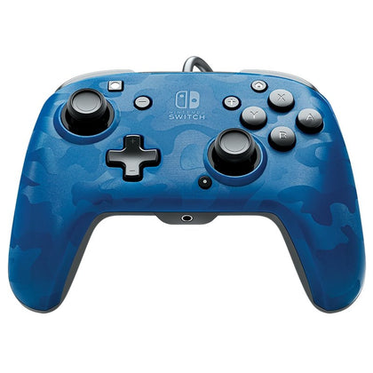 Nintendo Switch Faceoff Wired Pro Controller - Blue Camo