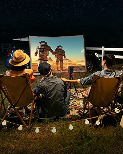 XGIMI Mogo Pro+ Projector for Outdoor Movies Night, FHD 1080P Android TV 9.0, Auto Keystone Correction