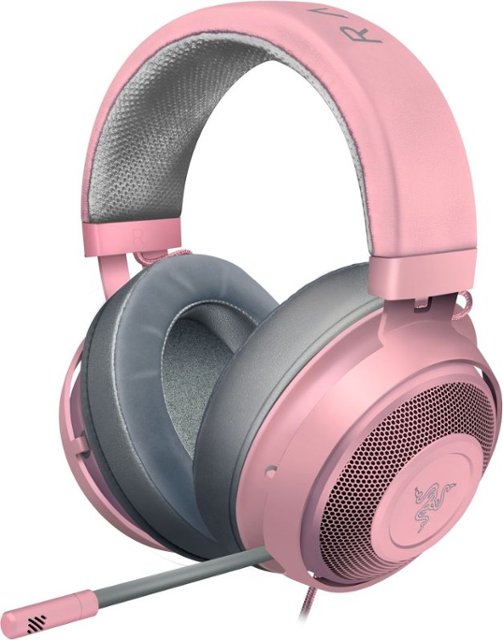 Official Razer - Kraken Wired 7.1 Surround Sound Gaming Headset for PC, PS4, PS5, Switch, Xbox X|S And Xbox One - Quartz Pink