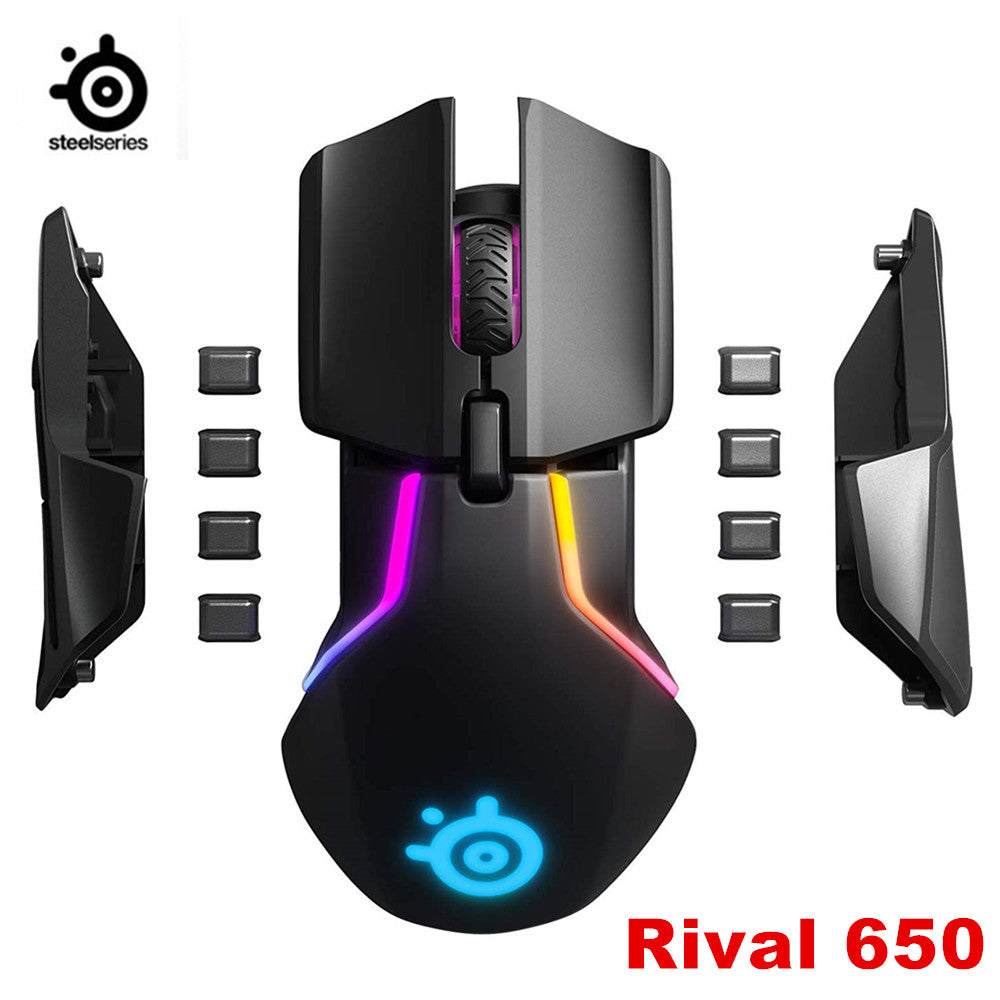 Official SteelSeries - Rival 650 Wireless Optical Gaming Mouse with RGB Lighting
