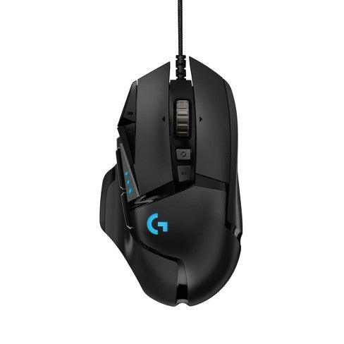 Logitech G502 Hero High Performance Wired Gaming Mouse, Black