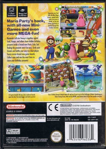 Official Nintendo Gamecube Mario Party 4 Case