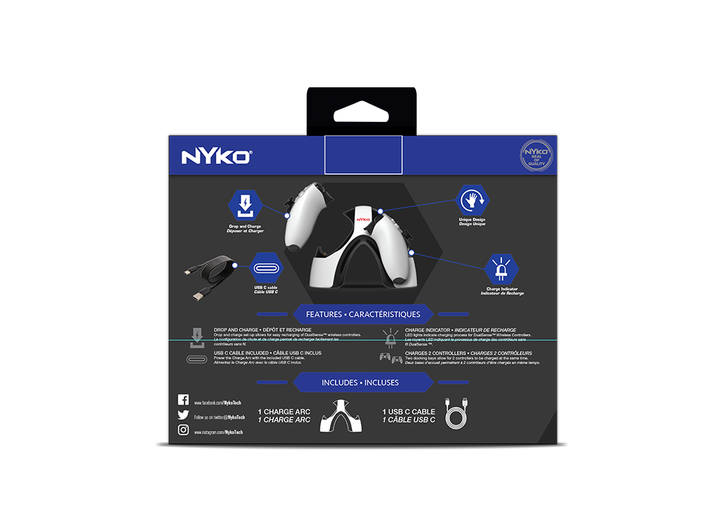 Official Nyko Charge Arc for PlayStation 5