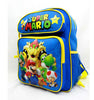 Kids Super Mario Backpack - Nintendo - Blue 14" School Bag