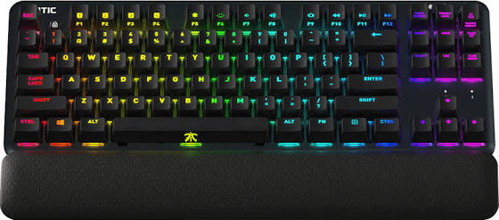 Fnatic - Mini Streak Professional Esports Wired Gaming Mechanical Cherry MX RGB Brown Switches