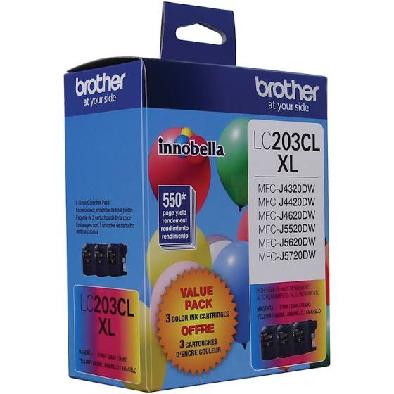 Brother LC203CLXL 3pk Ink Cartridges