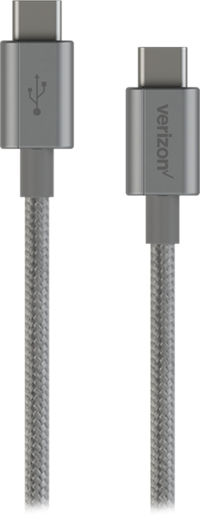 Verizon Lighting Cable iphone ipad Braided Charge-and-Sync Cable, Gray